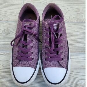 Purple Converse All-star shoes